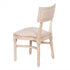 Chivari Beige Tessera Resin Chair with Natural White Wash Frame and Fabric Seat and Back CTRNBWW-FB-ZG