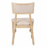 Chivari Beige Tessera Resin Chair with Natural White Wash Frame and Fabric Seat and Back CTRNBWW-FB-ZG