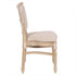 Chivari Beige Tessera Resin Chair with Natural White Wash Frame and Fabric Seat and Back CTRNBWW-FB-ZG