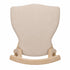 Chivari Beige Tessera Resin Chair with Natural White Wash Frame and Fabric Seat and Back CTRNBWW-FB-ZG