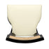 Chivari Black ToughWood™ Tessera Dining Chair with Ivory Vinyl Seat and Rattan Back CTWBIR-ZG-SO