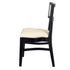 Chivari Black ToughWood™ Tessera Dining Chair with Ivory Vinyl Seat and Back CTWBIV-ZG-SO