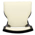 Chivari Black ToughWood™ Tessera Dining Chair with Ivory Vinyl Seat and Back CTWBIV-ZG-SO