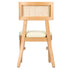 Chivari Natural ToughWood™ Tessera Dining Chair with Ivory Vinyl Seat and Rattan Back CTWNIR-ZG-SO
