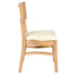 Chivari Natural ToughWood™ Tessera Dining Chair with Ivory Vinyl Seat and Rattan Back CTWNIR-ZG-SO