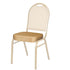 Chivari Beige Fabric Pattern 2.5" Cushion for Crown, Dome and Square Banquet Chairs CUSH-BNQ-BEFP-ZF