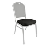 Black Fabric 2.5" Cushion for Crown, Dome and Square Banquet Chairs