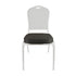 Chivari Black Fabrric with Gold Dots 2.5" Cushion for Crown, Dome and Square Banquet Chairs CUSH-BNQ-BFGD-ZF