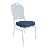 Navy Blue Fabric 2.5" Cushion for Crown, Dome and Square Banquet Chairs