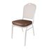 Chivari Brown Vinyl 2.5" Cushion for Crown, Dome and Square Banquet Chairs CUSH-BNQ-BRV-ZF