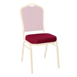 Burgundy Fabric 2.5" Cushion for Crown, Dome and Square Banquet Chairs