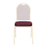 Chivari Burgundy Fabric Pattern 2.5" Cushion for Crown, Dome and Square Banquet Chairs CUSH-BNQ-BUFP-ZF
