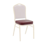 Burgundy Vinyl 2.5" Cushion for Crown, Dome and Square Banquet Chairs