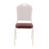 Chivari Burgundy Vinyl 2.5" Cushion for Crown, Dome and Square Banquet Chairs CUSH-BNQ-BUV-ZF