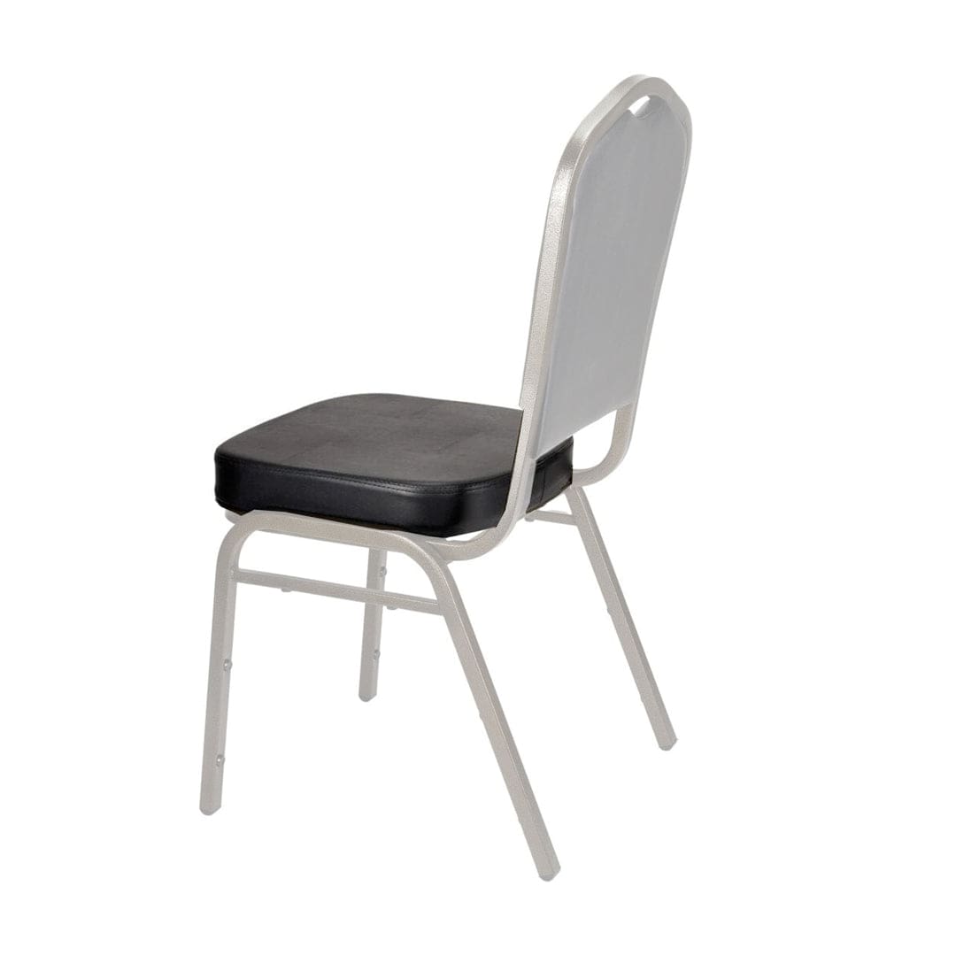 Chivari.com Replacement Black Vinyl 2.5" Cushion for Crown, Dome and Square Banquet Chairs CUSH-BNQ-BV-ZF