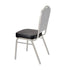 Chivari.com Replacement Black Vinyl 2.5" Cushion for Crown, Dome and Square Banquet Chairs CUSH-BNQ-BV-ZF