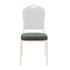 Chivari Green Fabric Pattern 2.5" Cushion for Crown, Dome and Square Banquet Chairs CUSH-BNQ-GPF-ZF