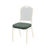 Chivari Green Fabric Pattern 2.5" Cushion for Crown, Dome and Square Banquet Chairs CUSH-BNQ-GPF-ZF