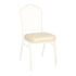 Chivari Ivory Vinyl Replacement 2.5" Cushion for Crown, Dome and Square Banquet Chairs CUSH-BNQ-IV-ZF