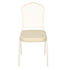Chivari Ivory Vinyl Replacement 2.5" Cushion for Crown, Dome and Square Banquet Chairs CUSH-BNQ-IV-ZF