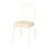 Chivari Ivory Vinyl Replacement 2.5" Cushion for Crown, Dome and Square Banquet Chairs CUSH-BNQ-IV-ZF