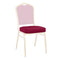 Chivari Red Fabric with Gold Dots 2.5" Cushion for Crown, Dome and Square Banquet Chairs CUSH-BNQ-RFGD-ZF