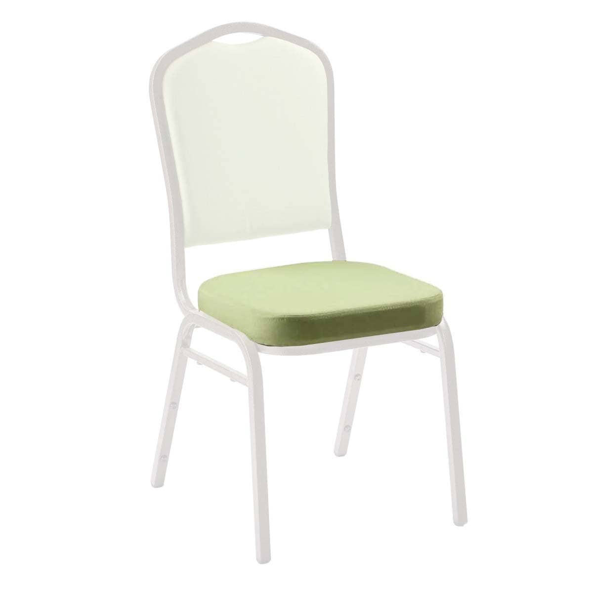 Chivari Sage Green Fabric 2.5" Cushion for Crown, Dome and Square Banquet Chairs CUSH-BNQ-SGF-ZF