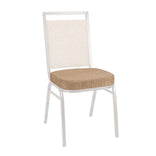 Tan Fabric 2.5" Cushion for Crown, Dome and Square Banquet Chairs