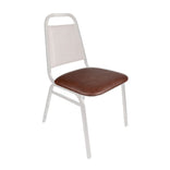 Brown Vinyl Replacement 1.5" Cushion for Trapezoid Banquet Chair