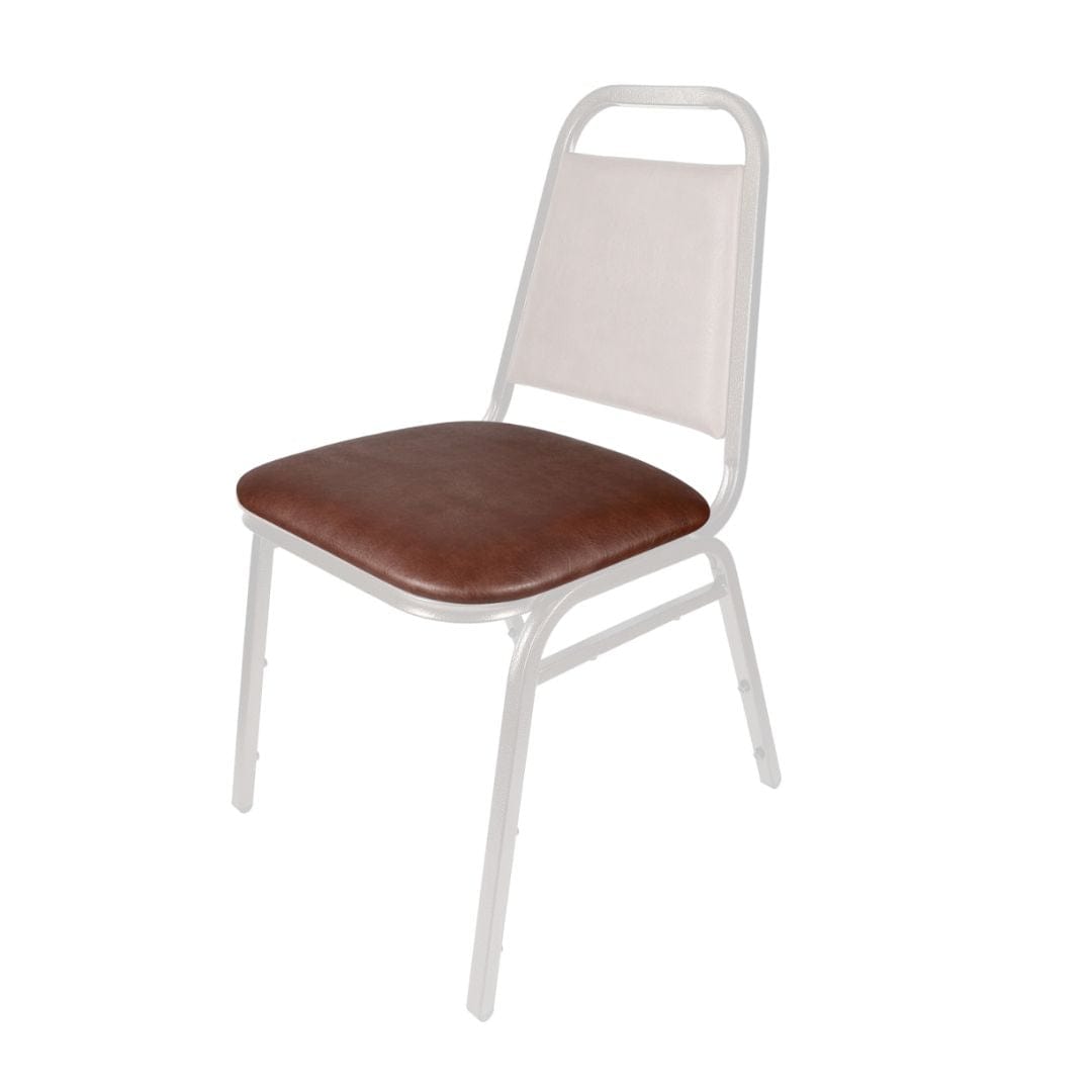 Chivari Brown Vinyl Replacement 1.5" Cushion for Trapezoid Banquet Chair CUSH-BNQ-TRP-BRV