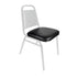 Chivari Black Vinyl Replacement 1.5" Cushion for Trapezoid Banquet Chair CUSH-BNQ-TRP-BV