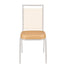 Chivari Tan Vinyl 2.5" Cushion for Crown, Dome and Square Banquet Chairs CUSH-BNQ-TV-ZF