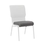 Gray 18.5" Fabric Church Chair Seat Cushion Replacement