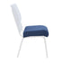Chivari Indigo 20.5" Fabric Church Chair Replacement Seat Cushion CUSH-CH20BKIM-ZF