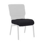 Black Fabric 20.5" Church Chair Replacement Seat Cushion