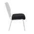 Chivari Black Fabric 20.5" Church Chair Replacement Seat Cushion CUSH-CH20STB-ZF