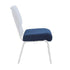 Chivari Cobalt Blue Fabric 20.5" Church Chair Replacement Seat Cushion CUSH-CH20STBL-ZF