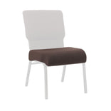 Espresso Fabric 20.5" Church Chair Replacement Seat Cushion