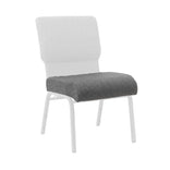 Gray Fabric 20.5" Church Chair Replacement Seat Cushion