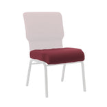Maroon Fabric 20.5" Church Chair Replacement Seat Cushion