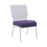 Purple Fabric 20.5" Church Chair Replacement Seat Cushion