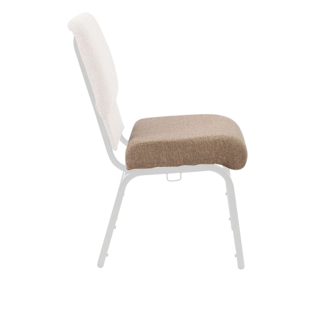 Chivari Tan Fabric 20.5" Church Chair Replacement Seat Cushion CUSH-CH20STT-ZF