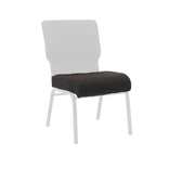 Walnut with White Dots Fabric 20.5" Church Chair Replacement Seat Cushion