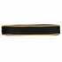 Chivari Black with Gold Piping 2.5" Thick Chair Cushion - World's Best Cushions CUSHBST-BG-AX-T