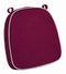 Chivari Burgundy with Gray Piping 2.5" Thick Chair Cushion - World's Best Cushions CUSHBST-BGGR-AX-T