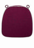 Chivari Burgundy with Gray Piping 2.5" Thick Chair Cushion - World's Best Cushions CUSHBST-BGGR-AX-T