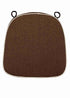 Chivari Dark Brown with Beige Piping 2.5" Thick Chair Cushion - World's Best Cushions CUSHBST-CBR-AX-T