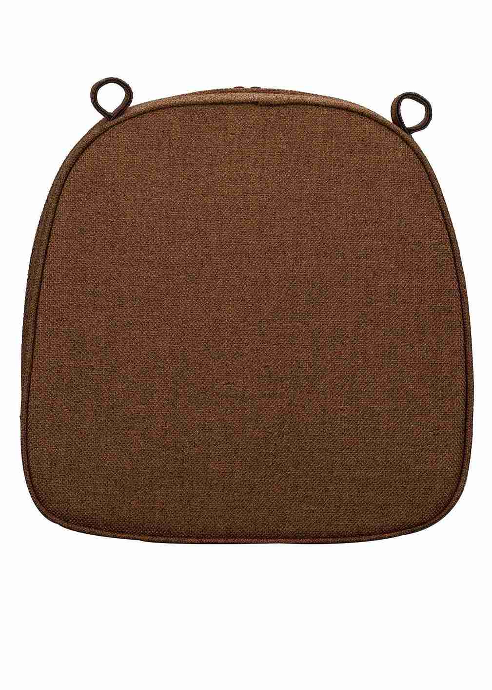 Chivari Dark Brown with Dark Brown Piping 2.5" Thick Chair Cushion - World's Best Cushions CUSHBST-CC-AX-T