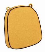 Gold with Black Piping 2.5" Thick Chair Cushion - World's Best Cushions