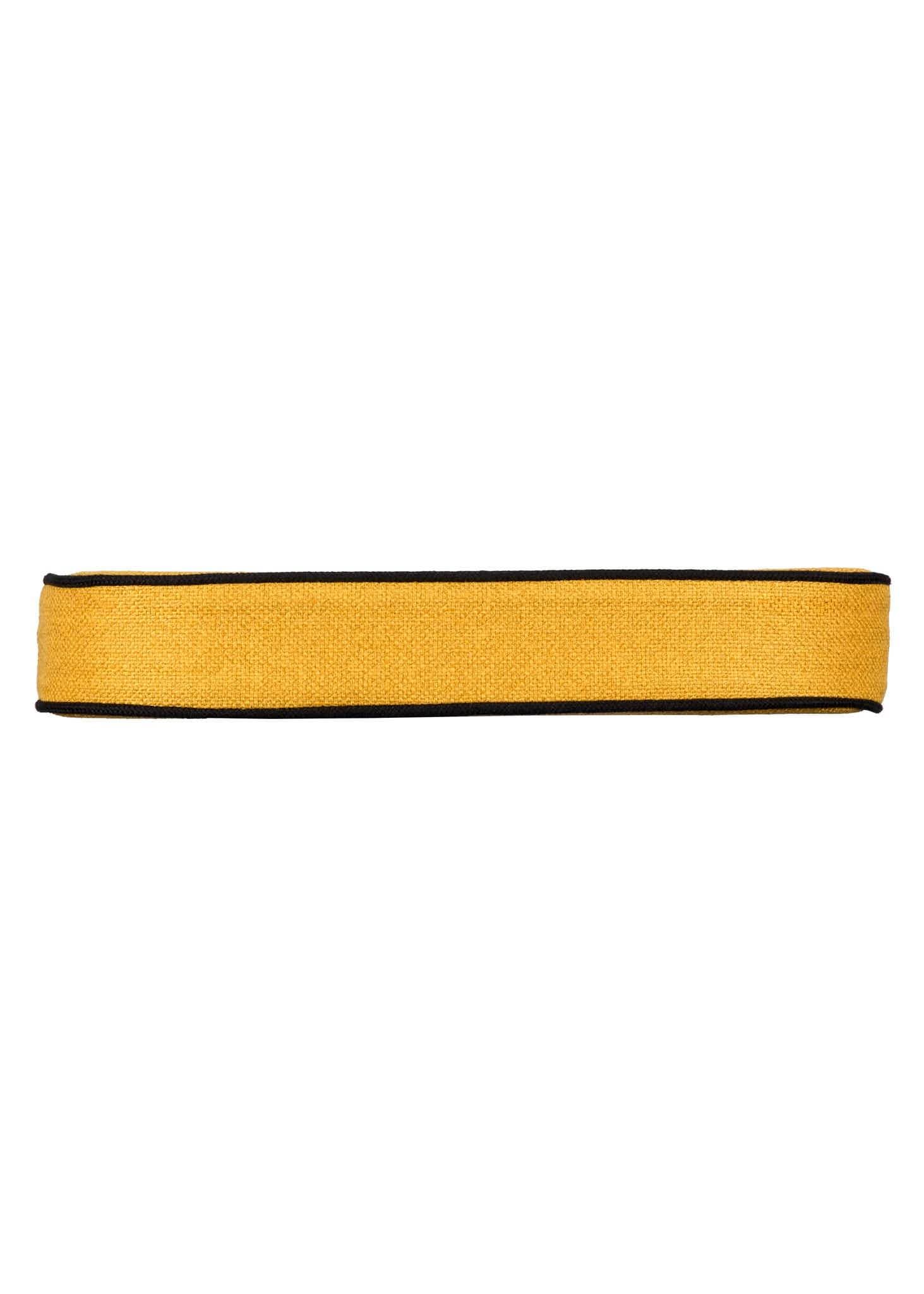 Chivari Gold with Black Piping 2.5" Thick Chair Cushion - World's Best Cushions CUSHBST-GB-AX-T